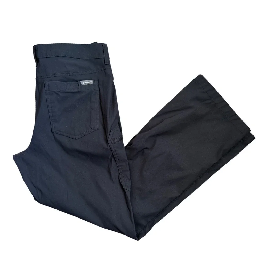 Eddie Bauer Horizon Guide Pants Mens‎ 32x30 Black Stretch Cargo Hiking D3353282